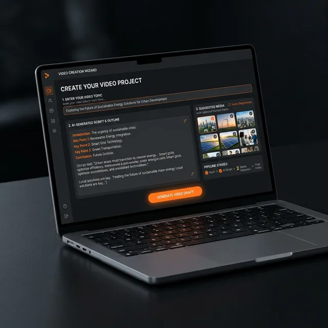 Vid Bolt Video Creation — AI-driven topic-to-video pipeline wizard